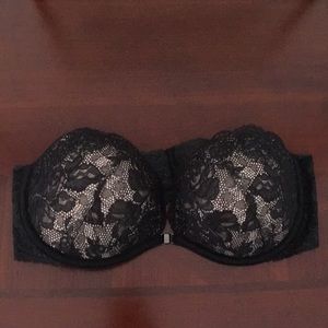 Victoria’s Secret padded strapless beaded bra